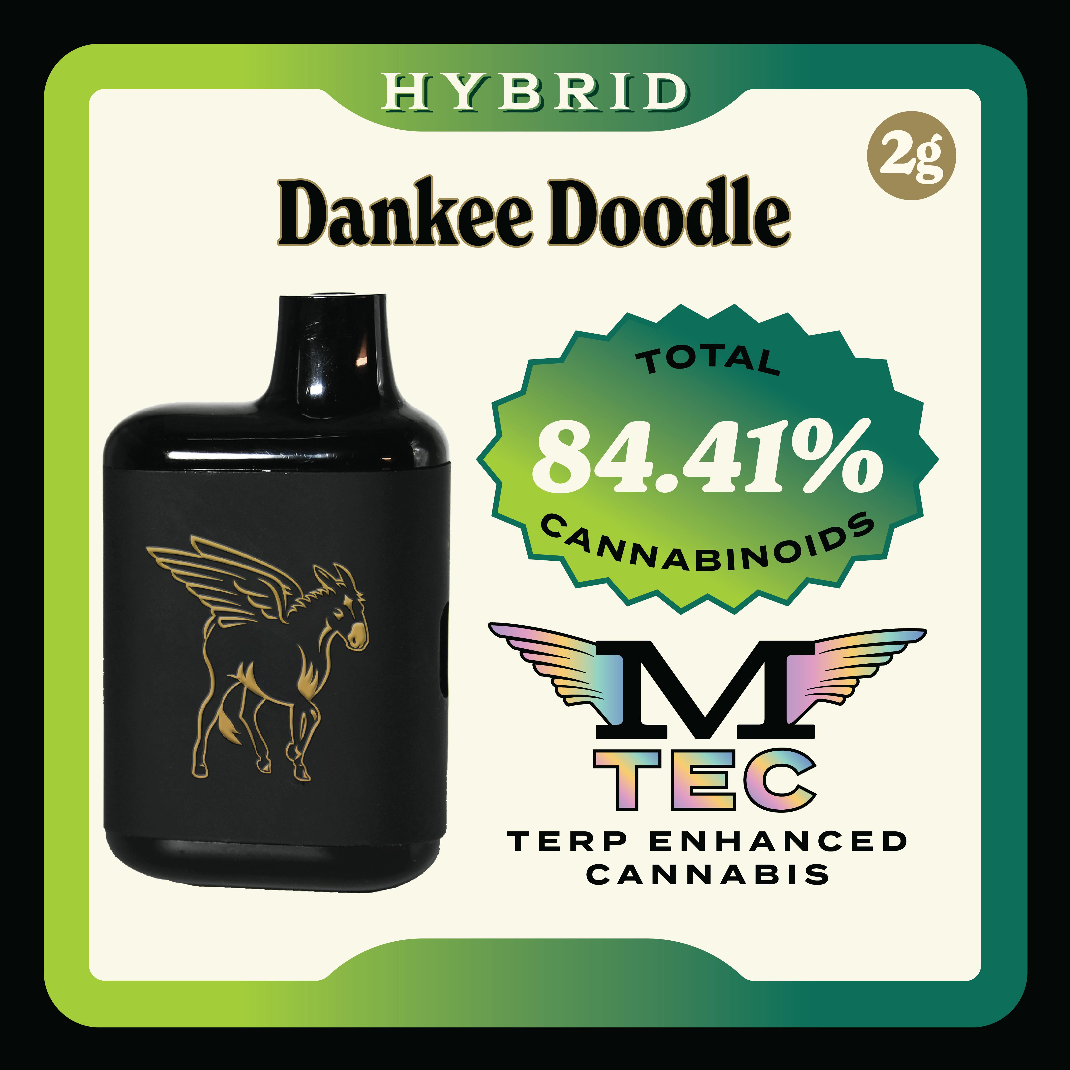 Dankee Doodle | M-TEC Dank Tank Disposable | 2g by Mule Extracts