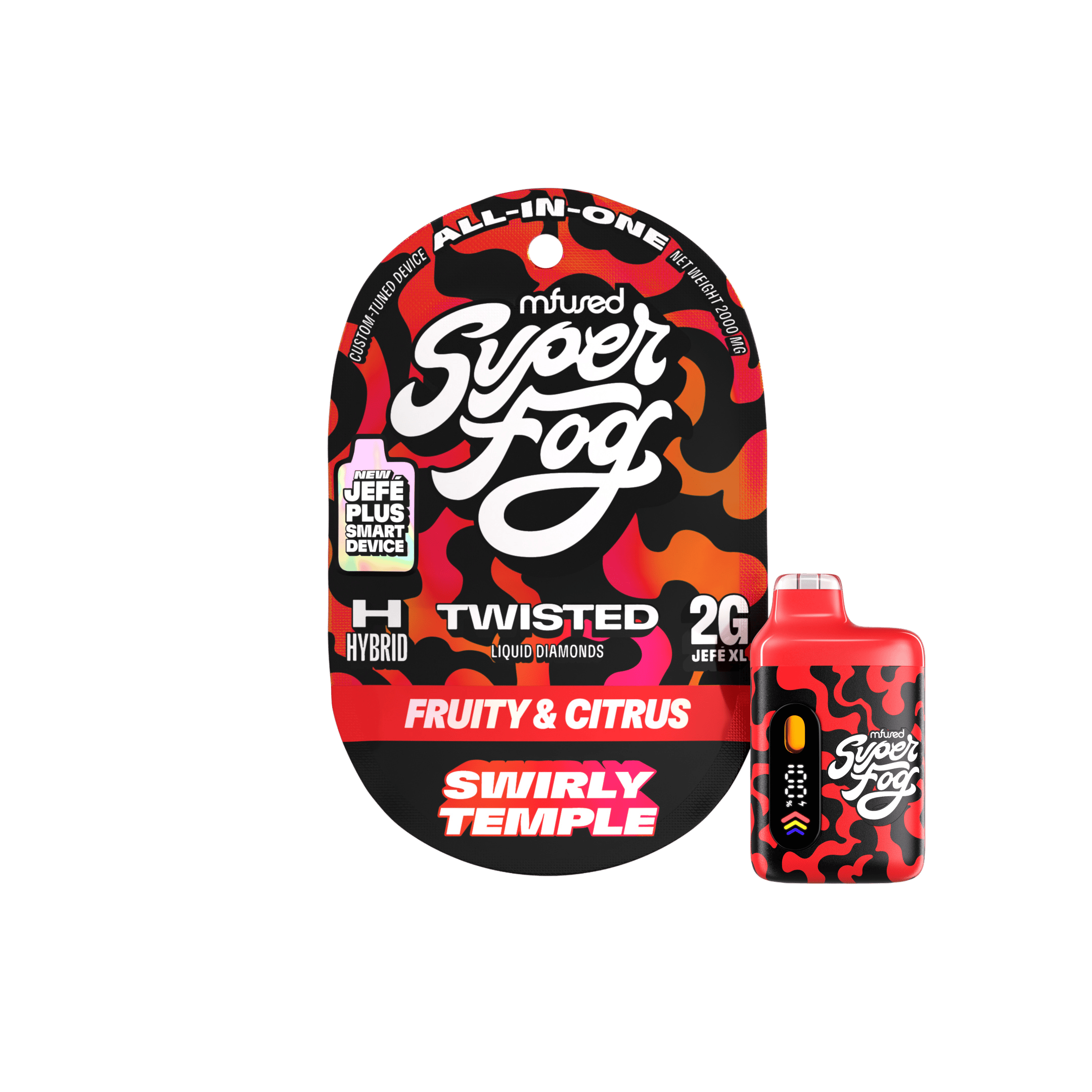Swirly Temple | TWISTED Liquid Diamonds Jefé Plus Disposable | 2g