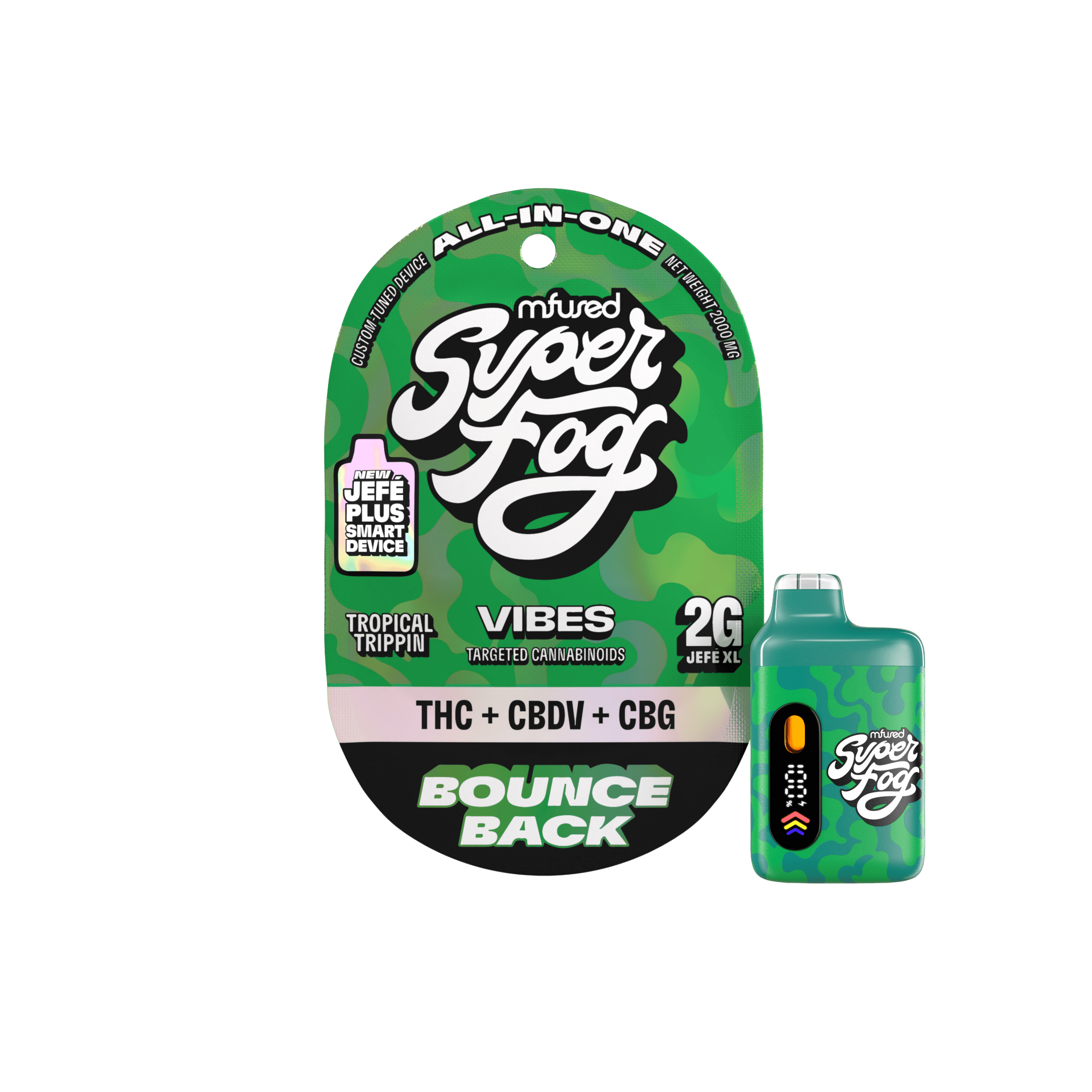 Bounce Back · VIBES Targeted Cannabinoids Jefé Plus Disposable
