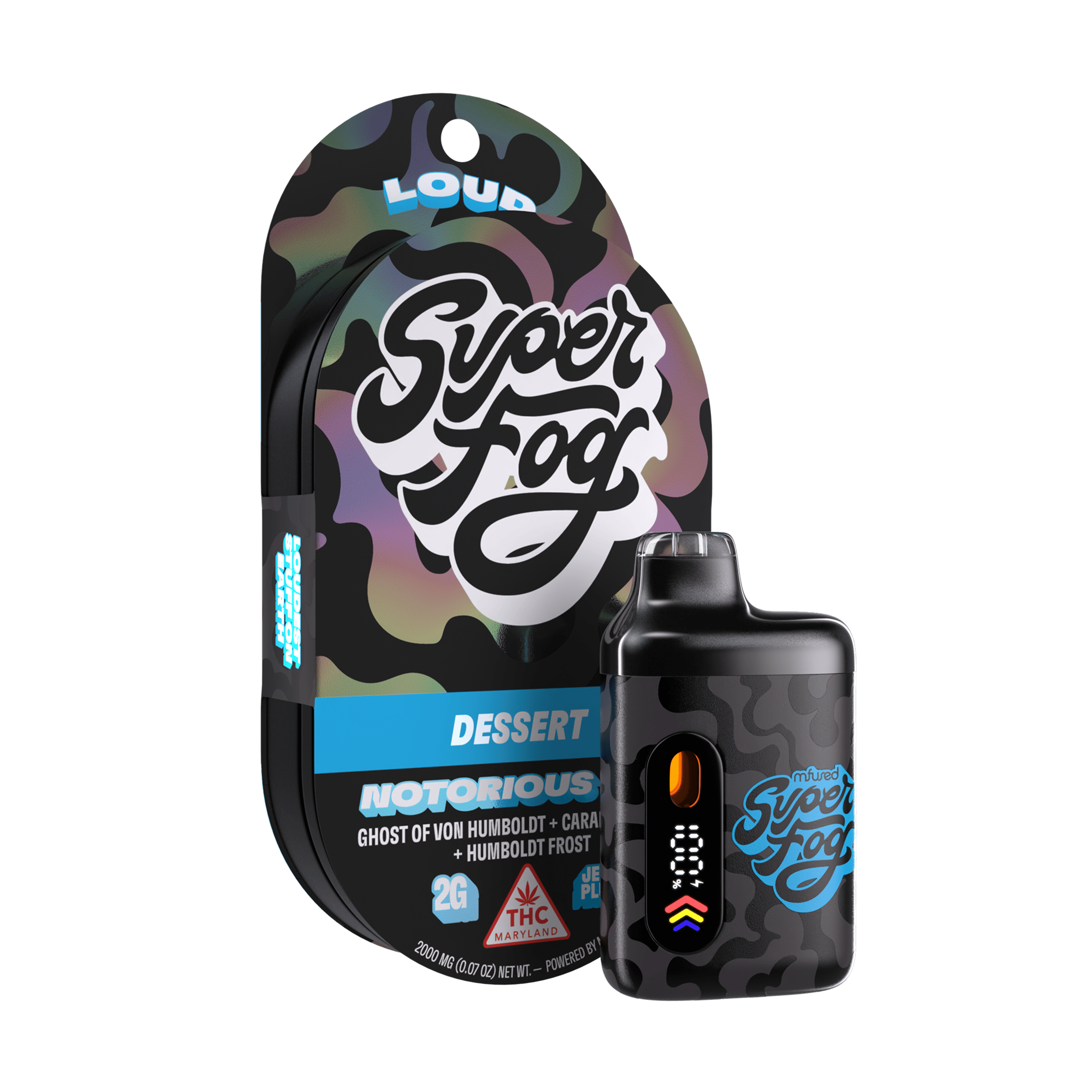 Notorious THC. | LOUD High Terpene Extract Jefé Plus Disposable | 2g (MD)