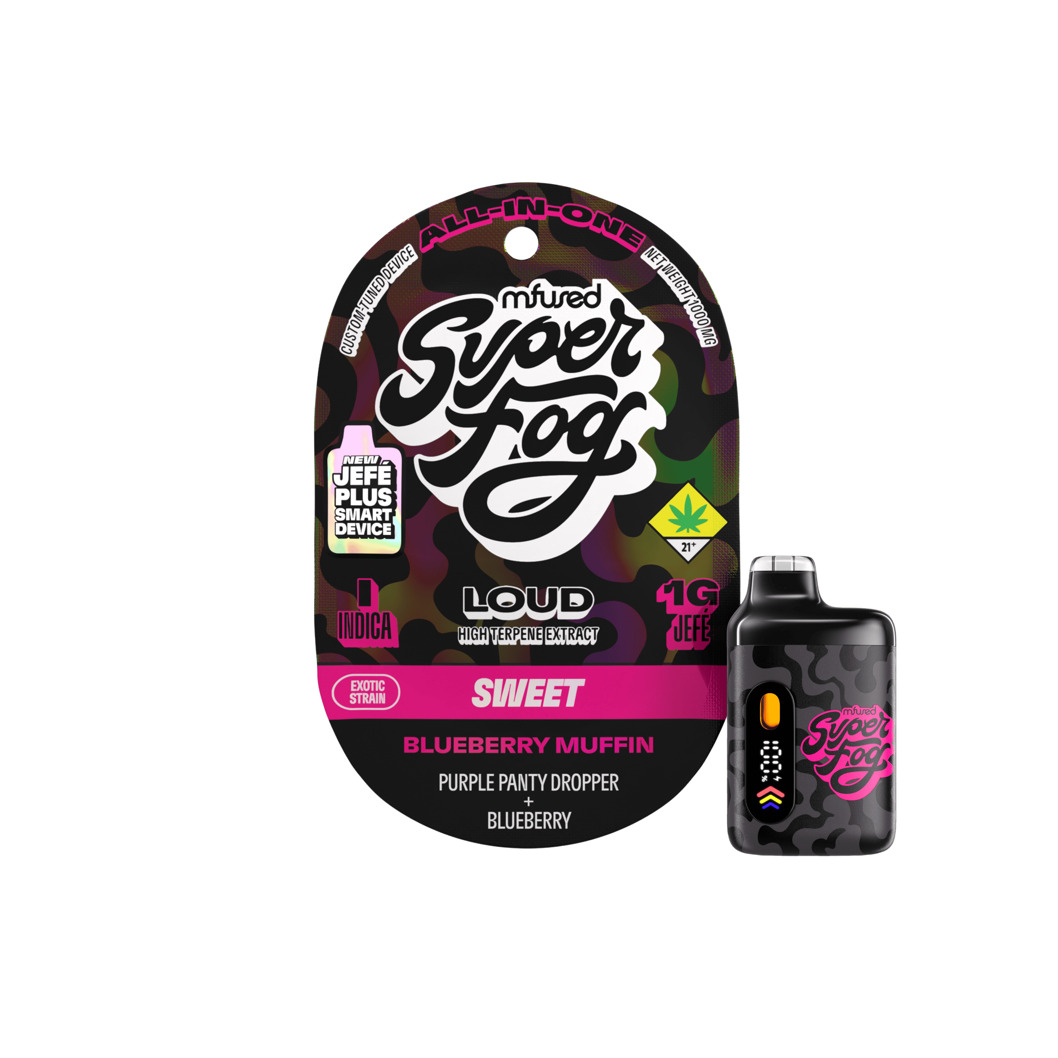 Blueberry Muffin | LOUD High Terpene Extract Jefé Plus Disposable | 1g