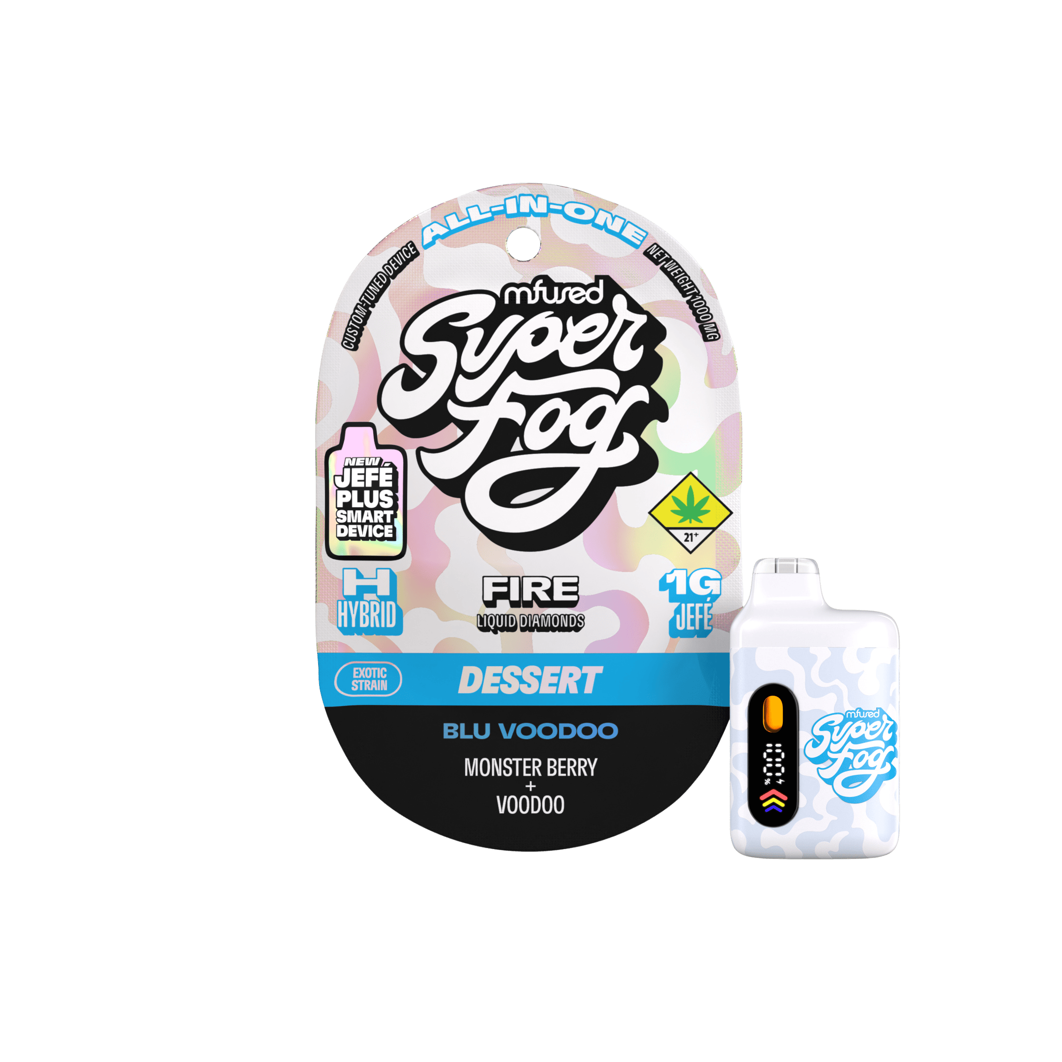 Blu Voodoo | FIRE Liquid Diamonds Jefé Plus Disposable | 1g