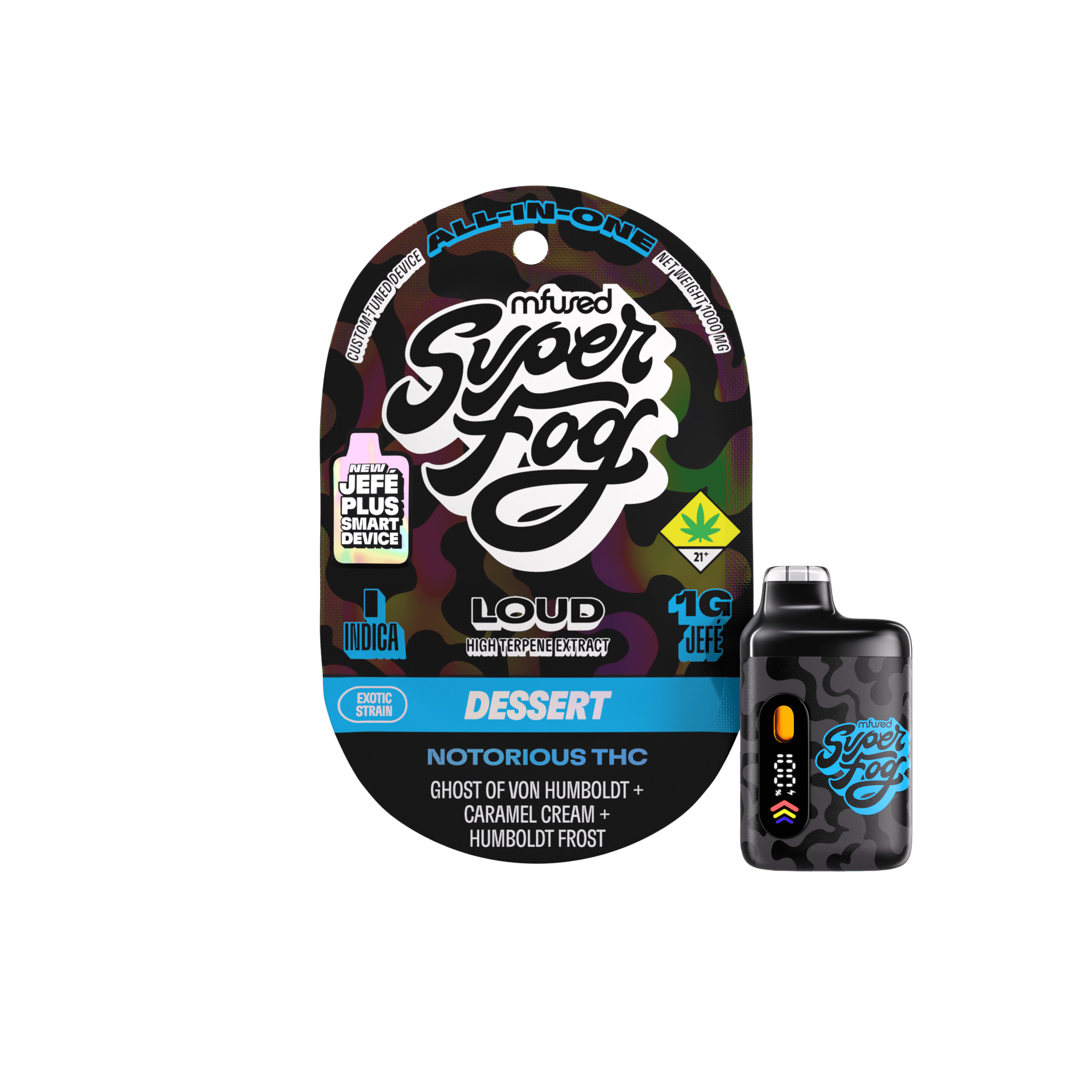 Notorious THC | LOUD High Terpene Extract Jefé Plus Disposable | 1g