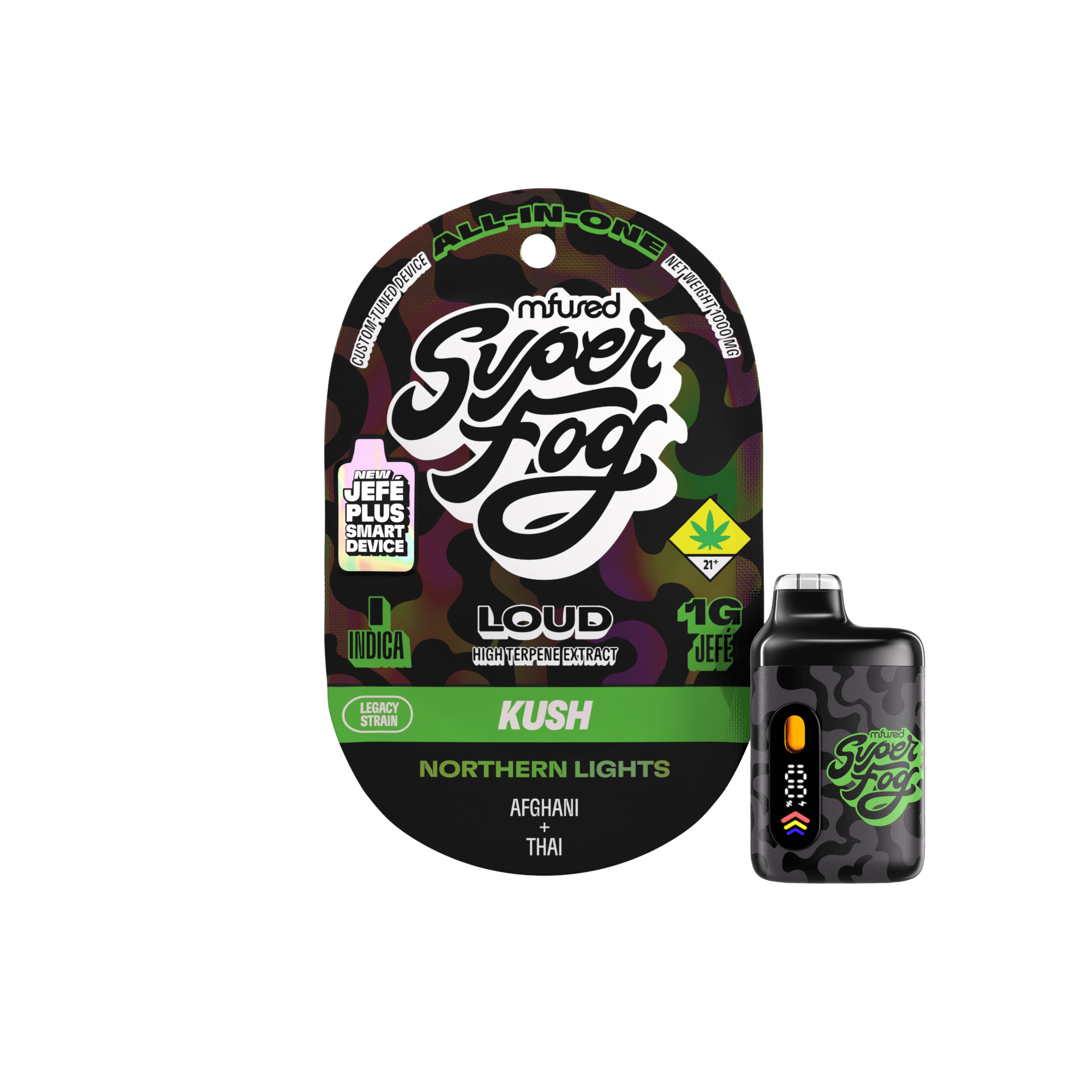 Northern Lights | LOUD High Terpene Extract Jefé Plus Disposable | 1g