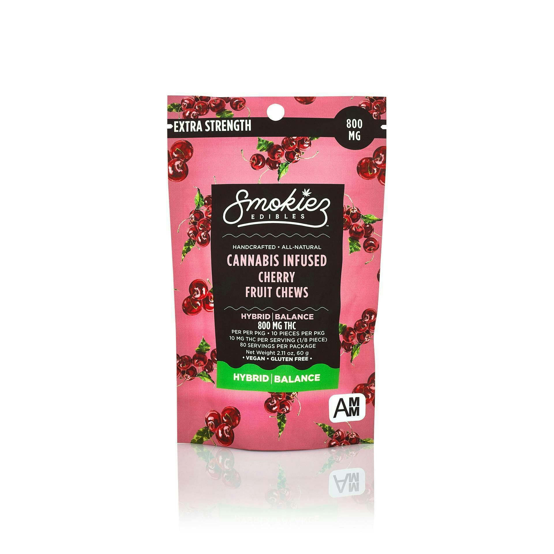 Sweet Cherry Gummies | 800mg | 10ct | 80mg/ea by Smokiez Edibles