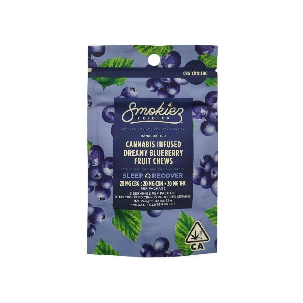 Sour Blueberry Gummies 1:1:1 CBG:CBN:THC | 20mg | 2ct | 10mg/ea