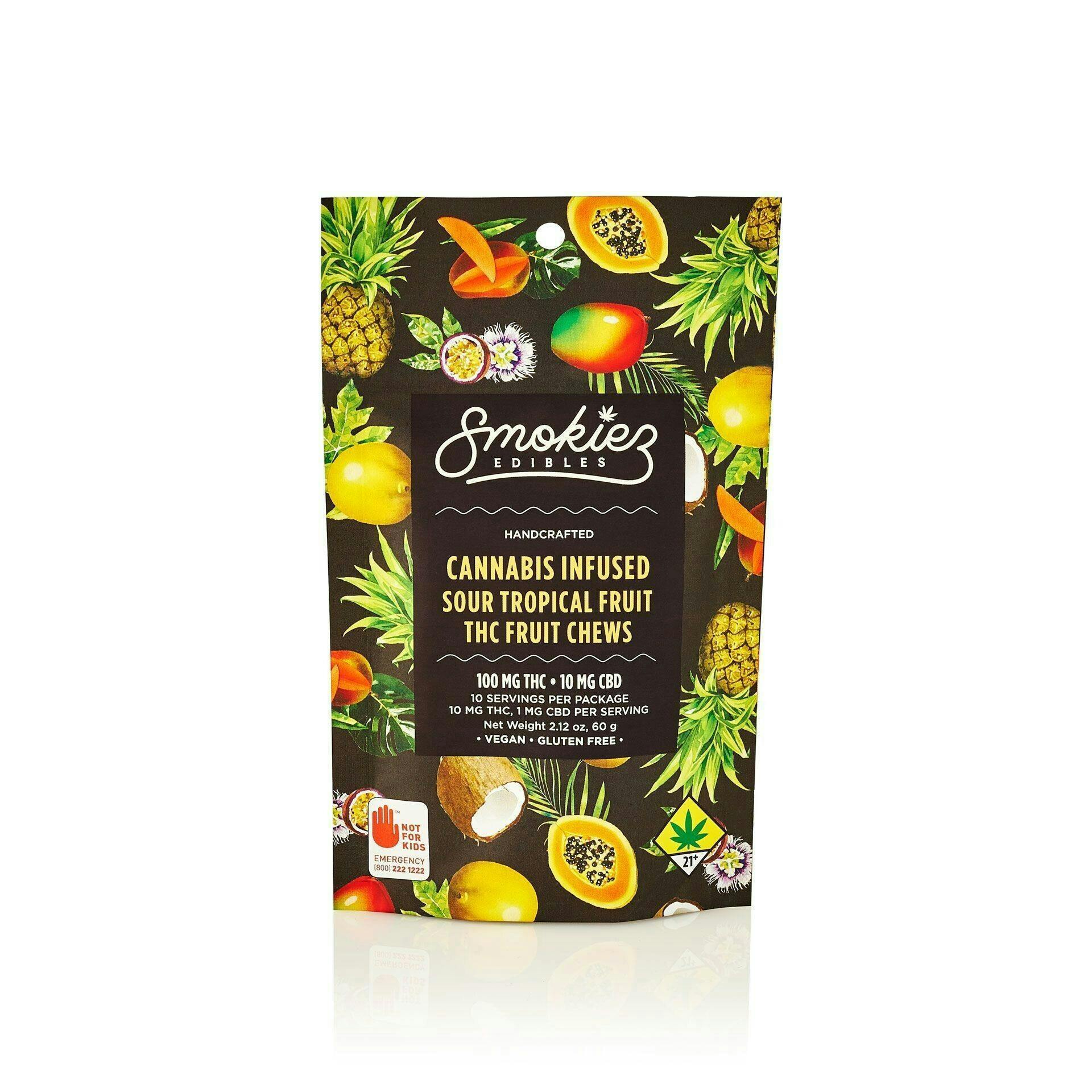 Sour Tropical Gummies | 800mg | 10ct | 80mg/ea