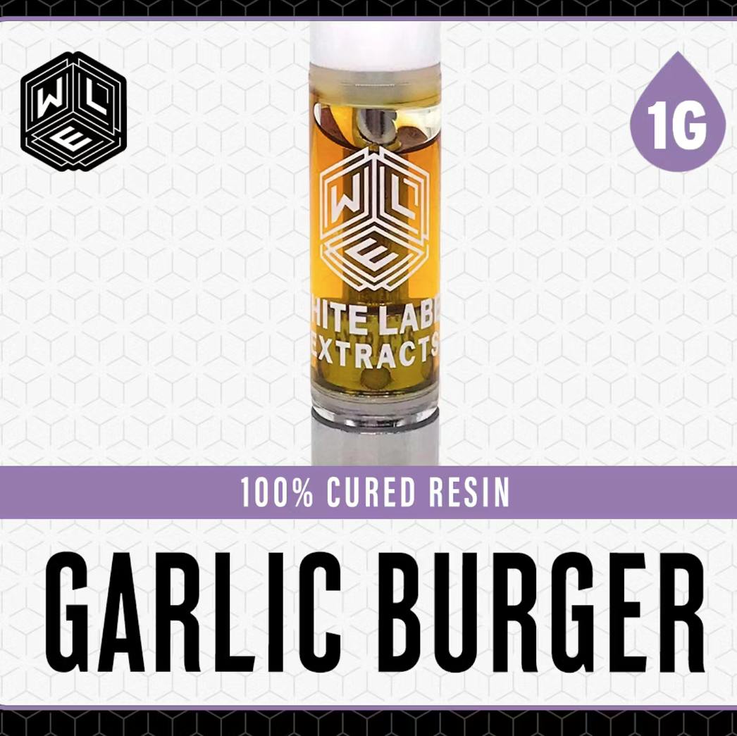 Garlic Burger | Cured Resin Cartridge | 1g by White Label Extracts