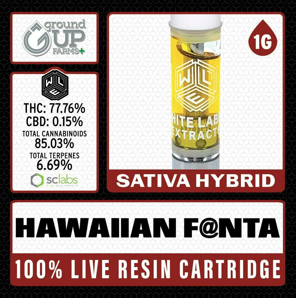 Hawaiian Fanta | Live Resin Cartridge | 1g by White Label Extracts