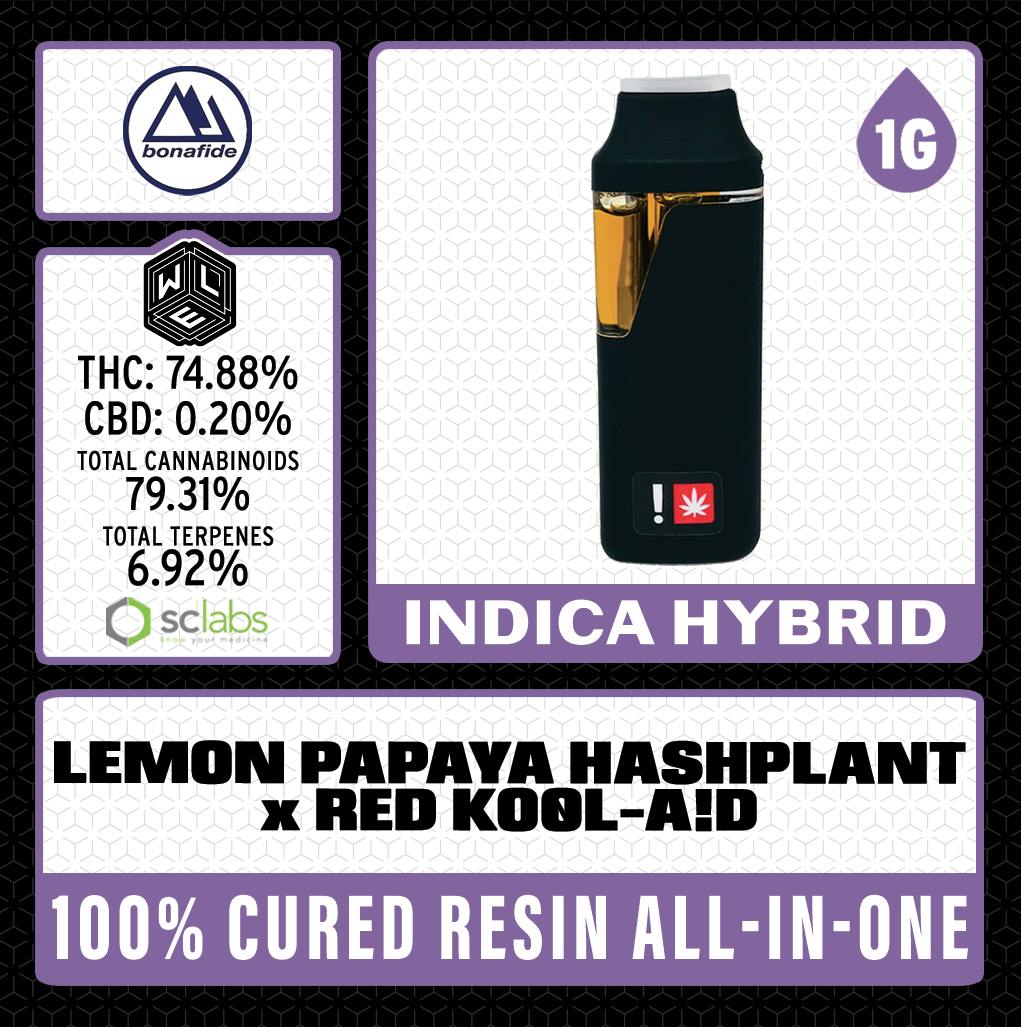 White Label Extracts: Lemon Papaya Hashplant X Red Kool-aid