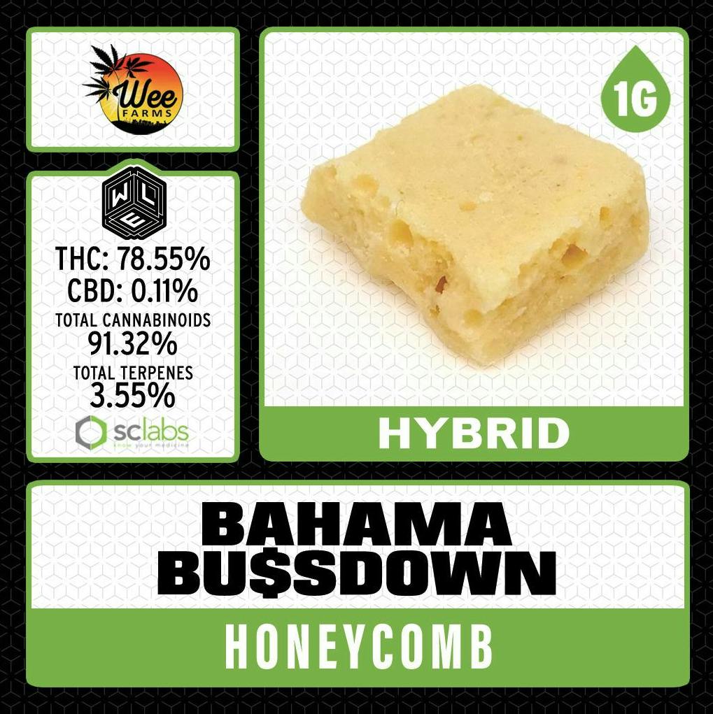 Bahama Bussdown | Honeycomb | 1g at Sumpter Nugget Dispensary