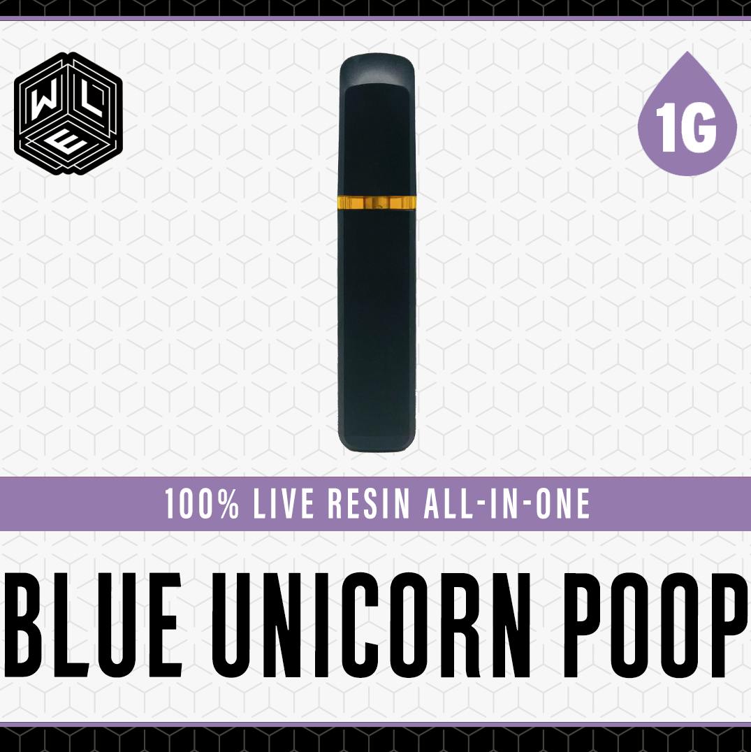 Blue Unicorn Poop | Live Resin Disposable | 1g by White Label Extracts