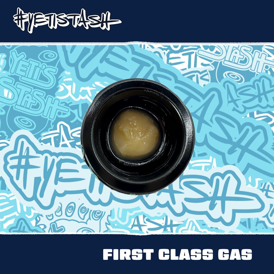 Yetistash | First Class Gas | Live Rosin | 1G Jar by Yeti Stash