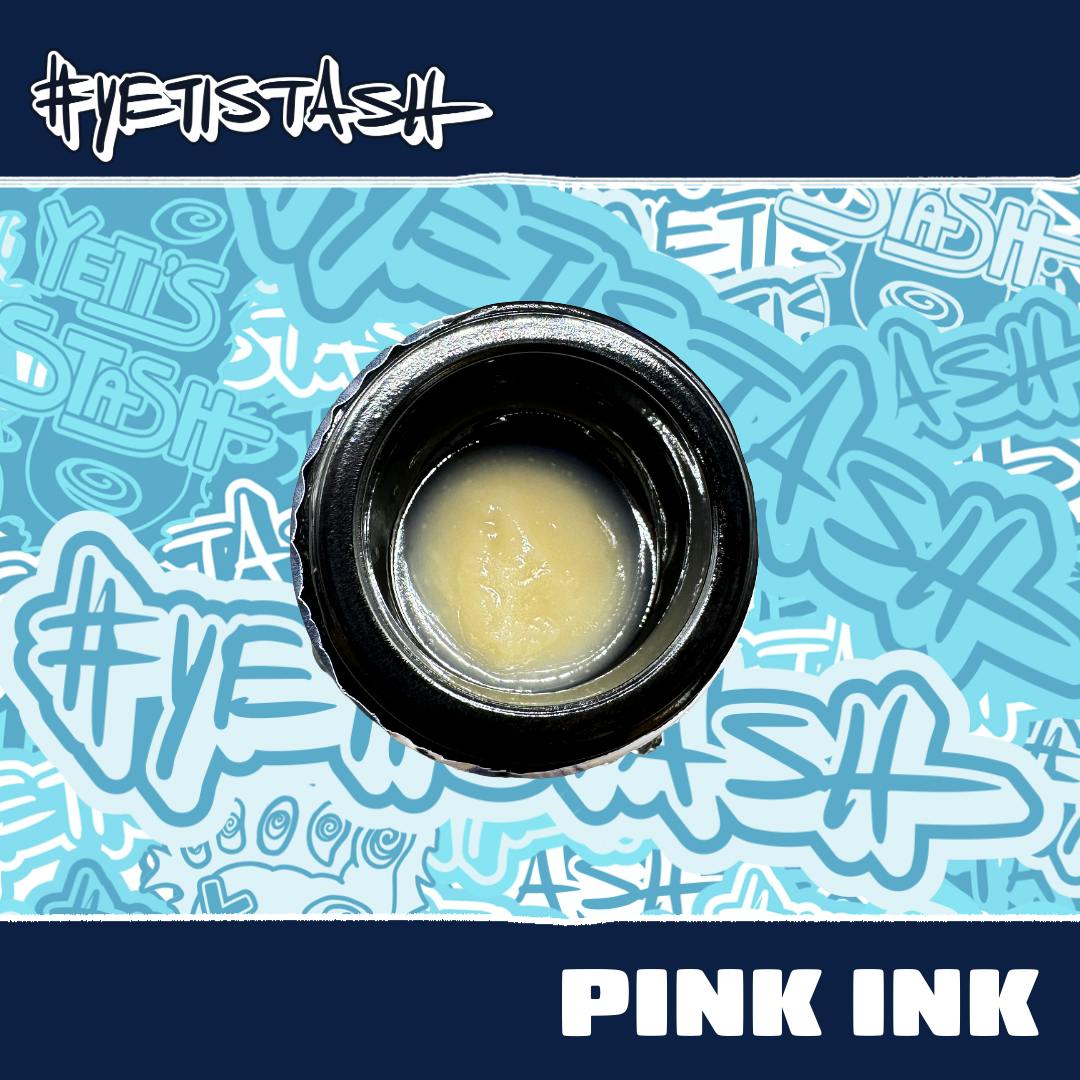 Yetistash | Pink Ink | Live Rosin | 1G Jar by Yeti Stash