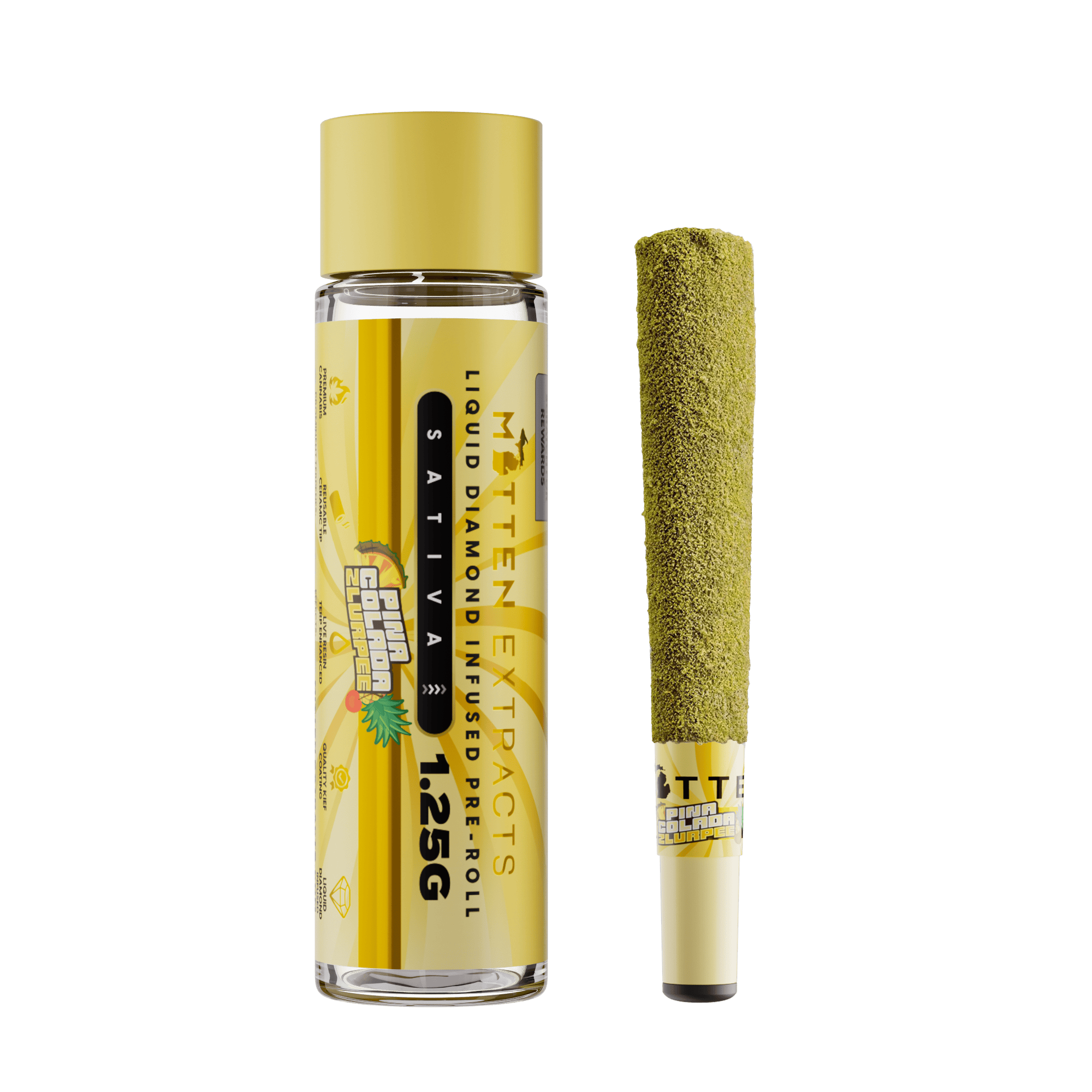 Pina Colada Zlurpee | Infused Joint | 1.25g by Mitten Extracts