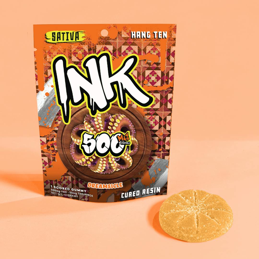 Ink | Dreamsicle Scored Gummy | 500mg | Single