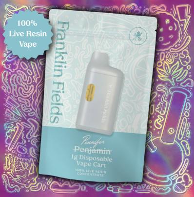 Franklin Fields Pennifer Lemon Barz 1g Live Resin Disposable Vape by Franklin Fields