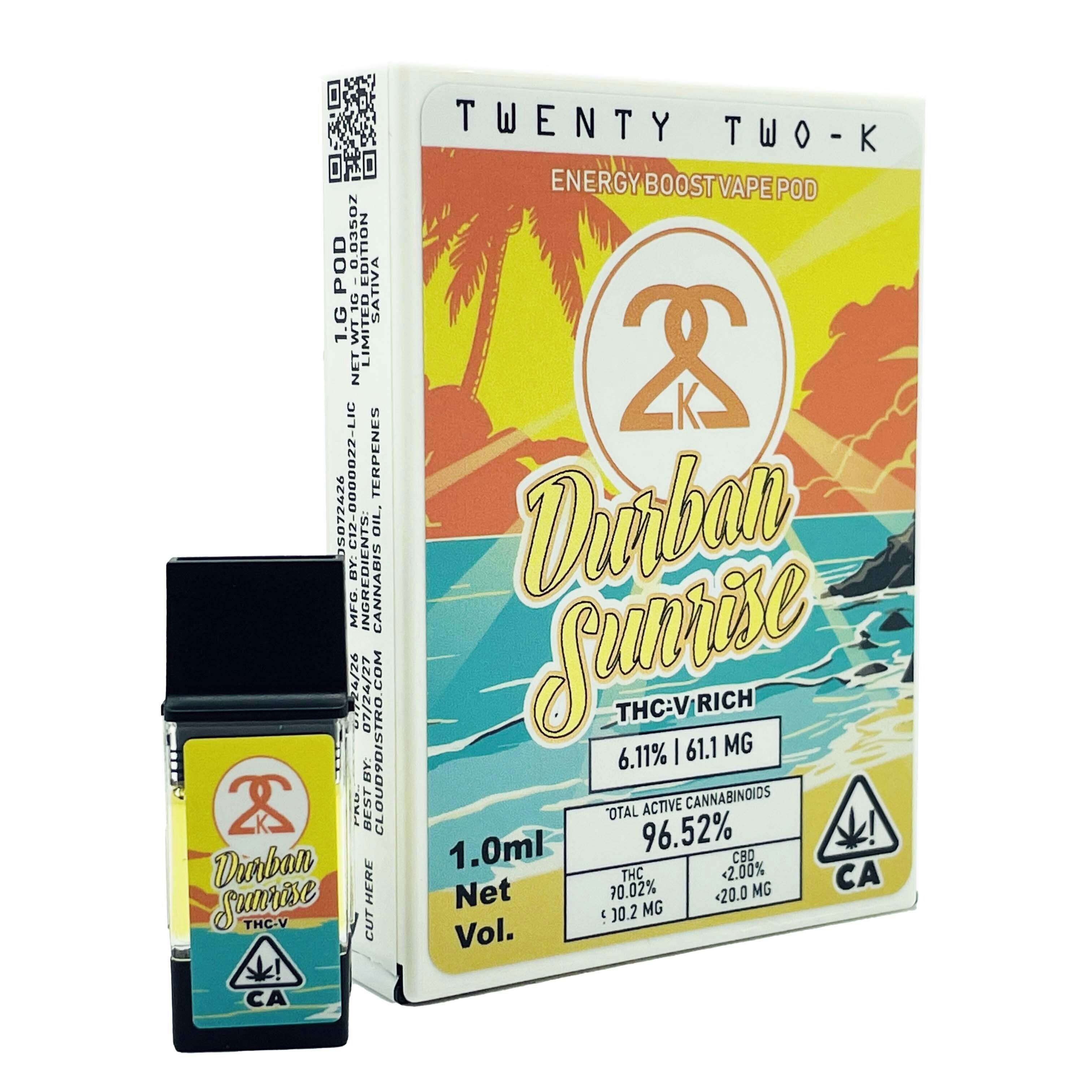 Twenty Two K / 22k: Rich - Durban Sunrise - 1.0ml