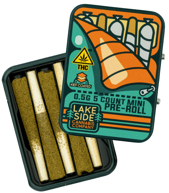 Peach | Kief Coated Minis | 0.5g each | 5pk