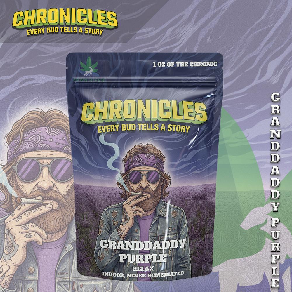 Granddaddy Purple | Chronicles | Pre-Pack Flower | 1 OZ by Euphoria Brand