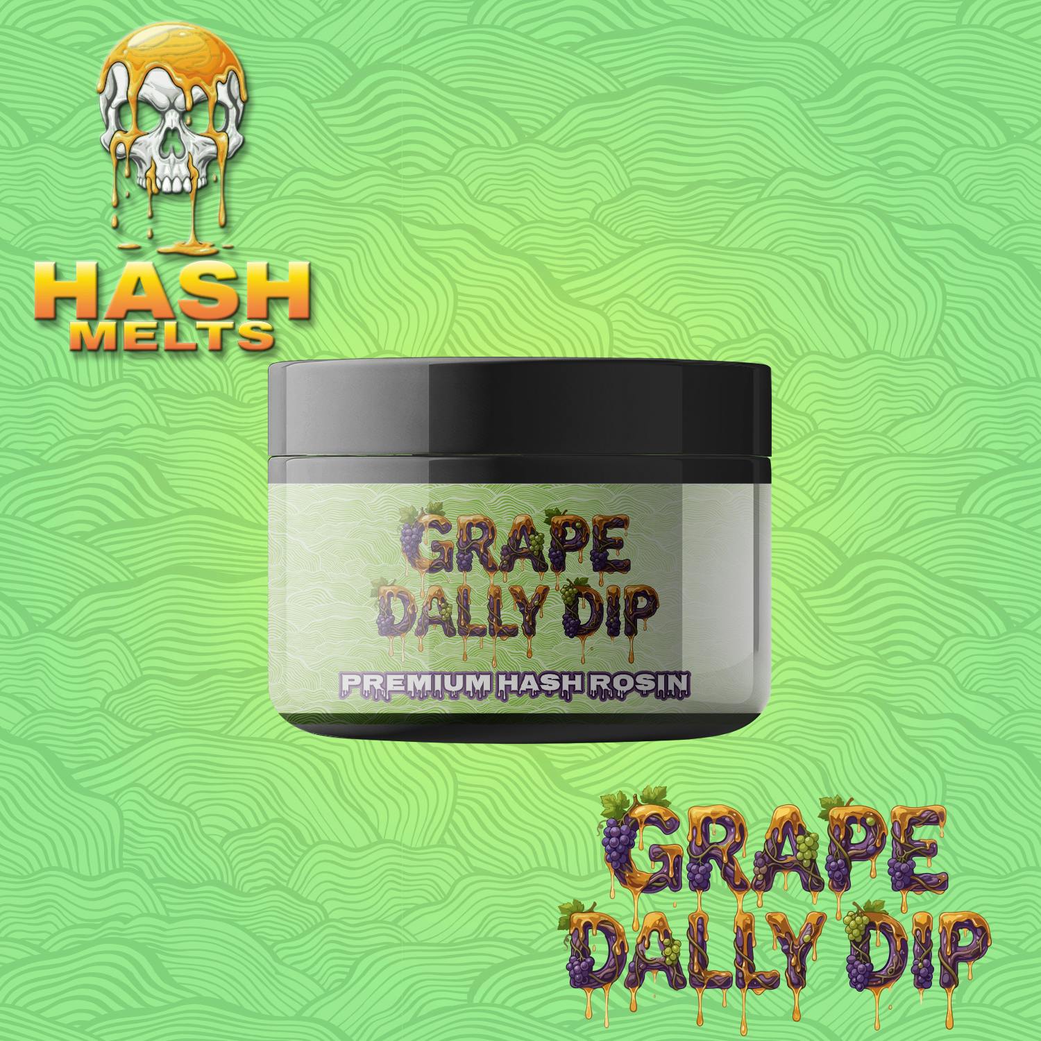 Grape Dally Dip | Hash Melts | Premium Hash Rosin | 1g