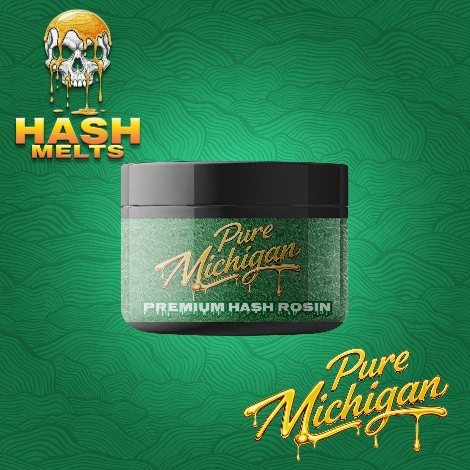 Pure Michigan | Hash Melts | Premium Hash Rosin | 1g