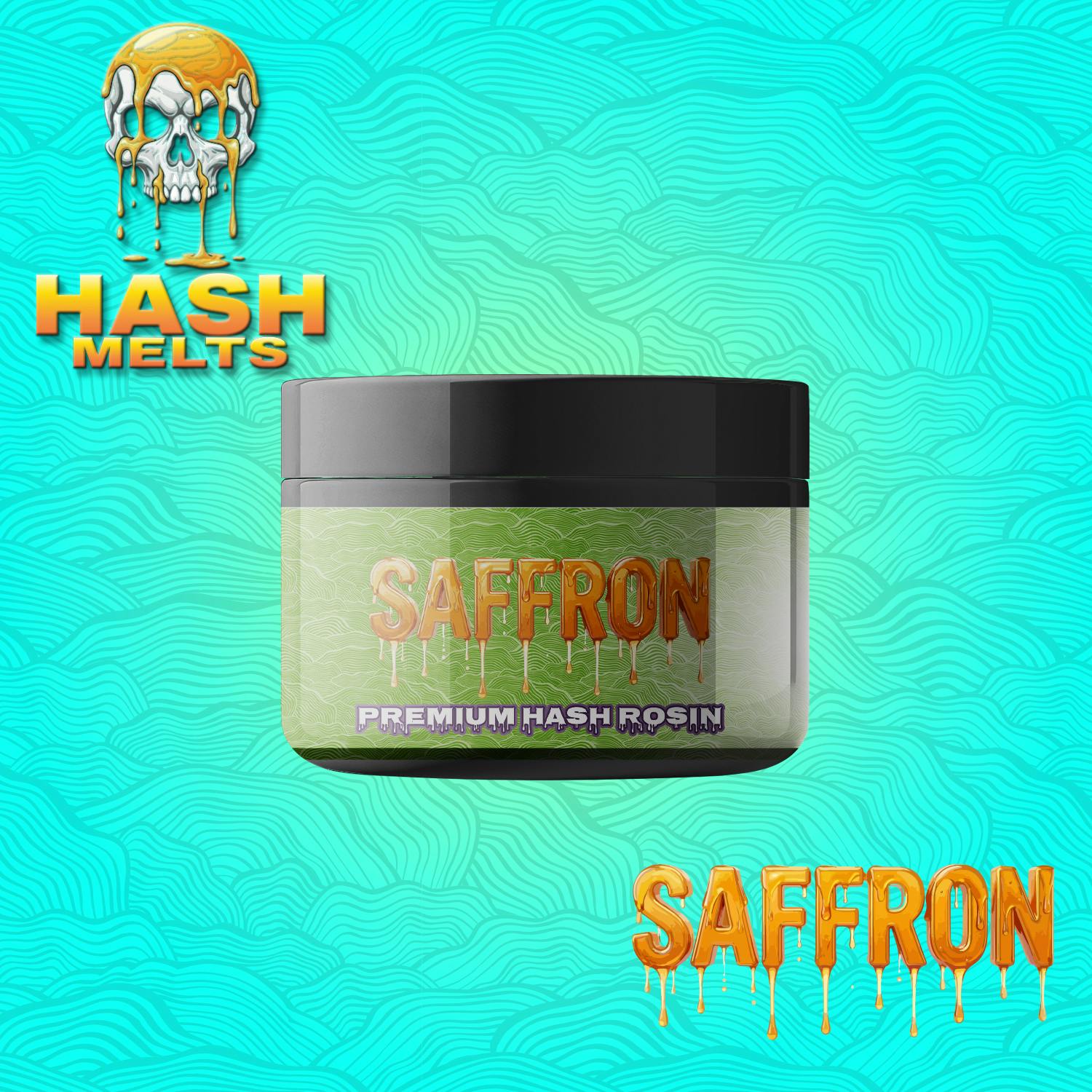 Saffron | Hash Melts | Premium Hash Rosin | 1g