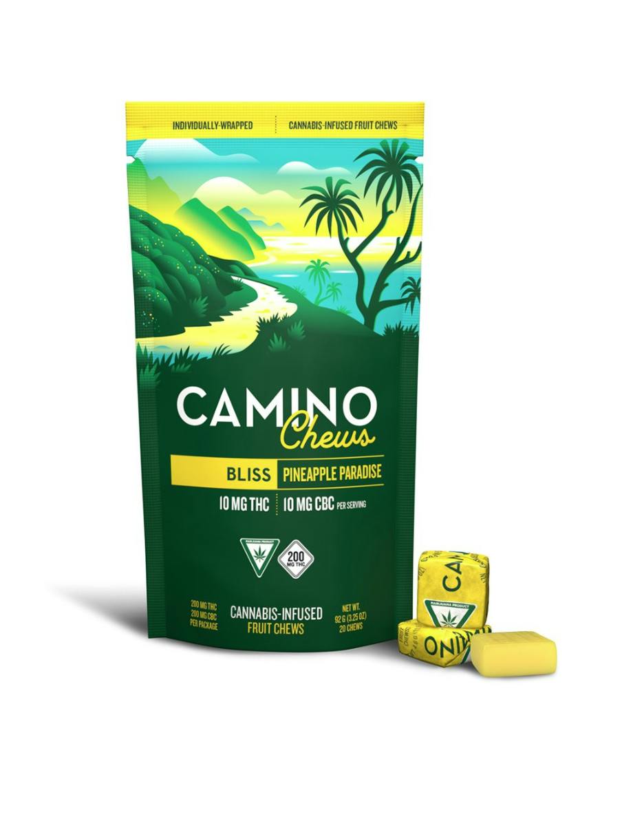 Bliss | Pineapple Paradise 1:1 THC:CBC Gummies | 200mg | 20ct | 10mg/ea by Camino