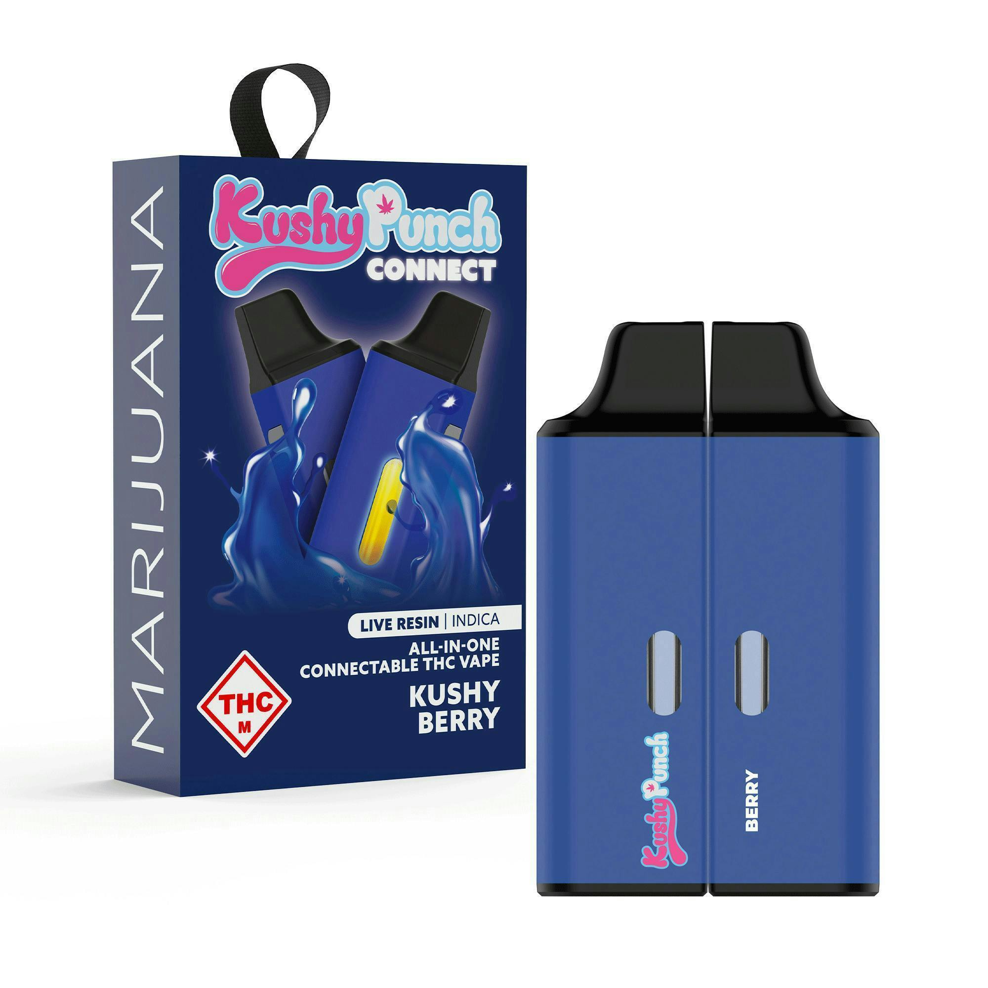 Kushy Berry | Live Resin Connect Disposable | 2g by Kushy Punch