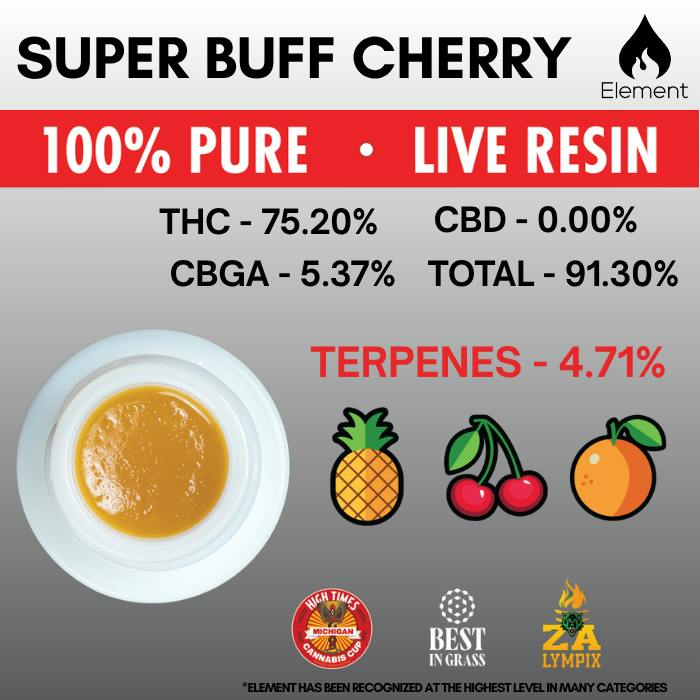 Element Live Resin 1g - Super Buff Cherry