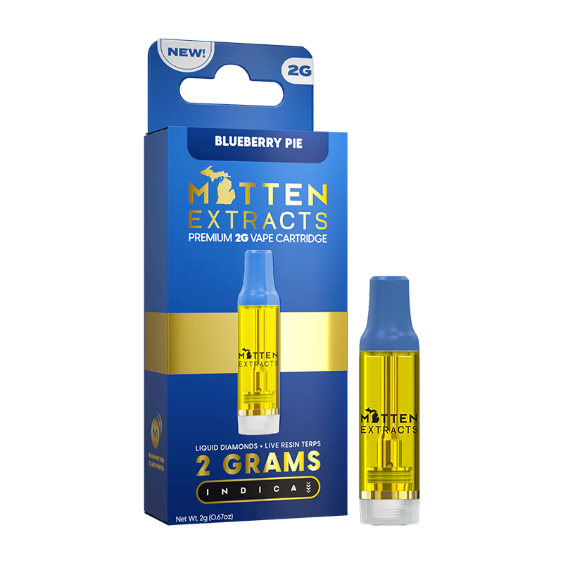 Blueberry Pie | Live Resin Cartridge | 2g by Mitten Extracts