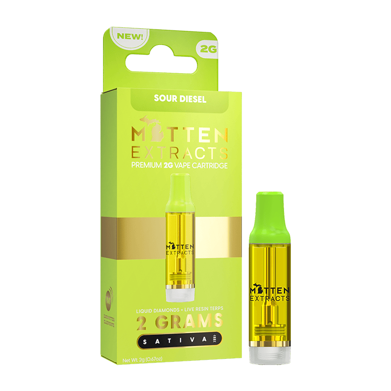 Sour Diesel | Live Resin Cartridge | 2g by Mitten Extracts