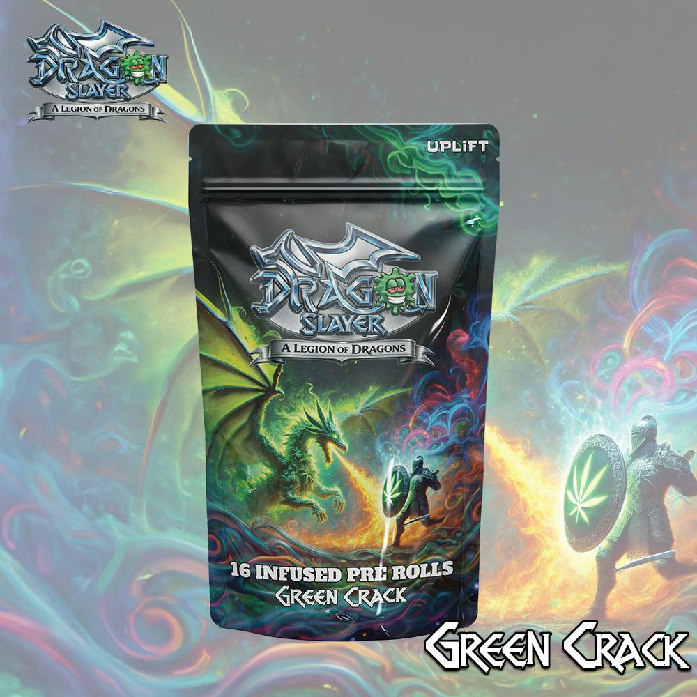 Green Crack | Legion of Dragons | Infused Pre-roll | 16 x 0.8g by Giggles