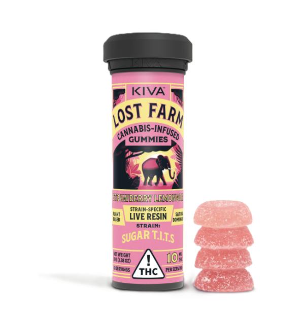 Strawberry Lemonade 'Sugar T.I.T.S.' Gummies | 100mg | 10ct | 10mg/ea