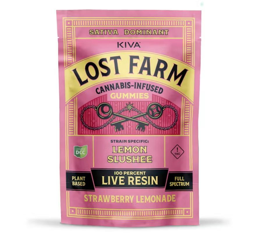 Strawberry Lemonade 'Lemon Slushee' Gummies | 100mg | 10ct | 10mg/ea