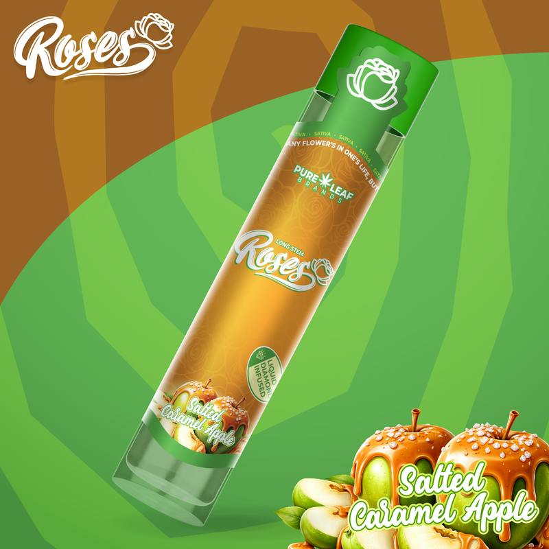 Long Stem | Salted Caramel Apple | LQD Infused Joint | 1g by Roses
