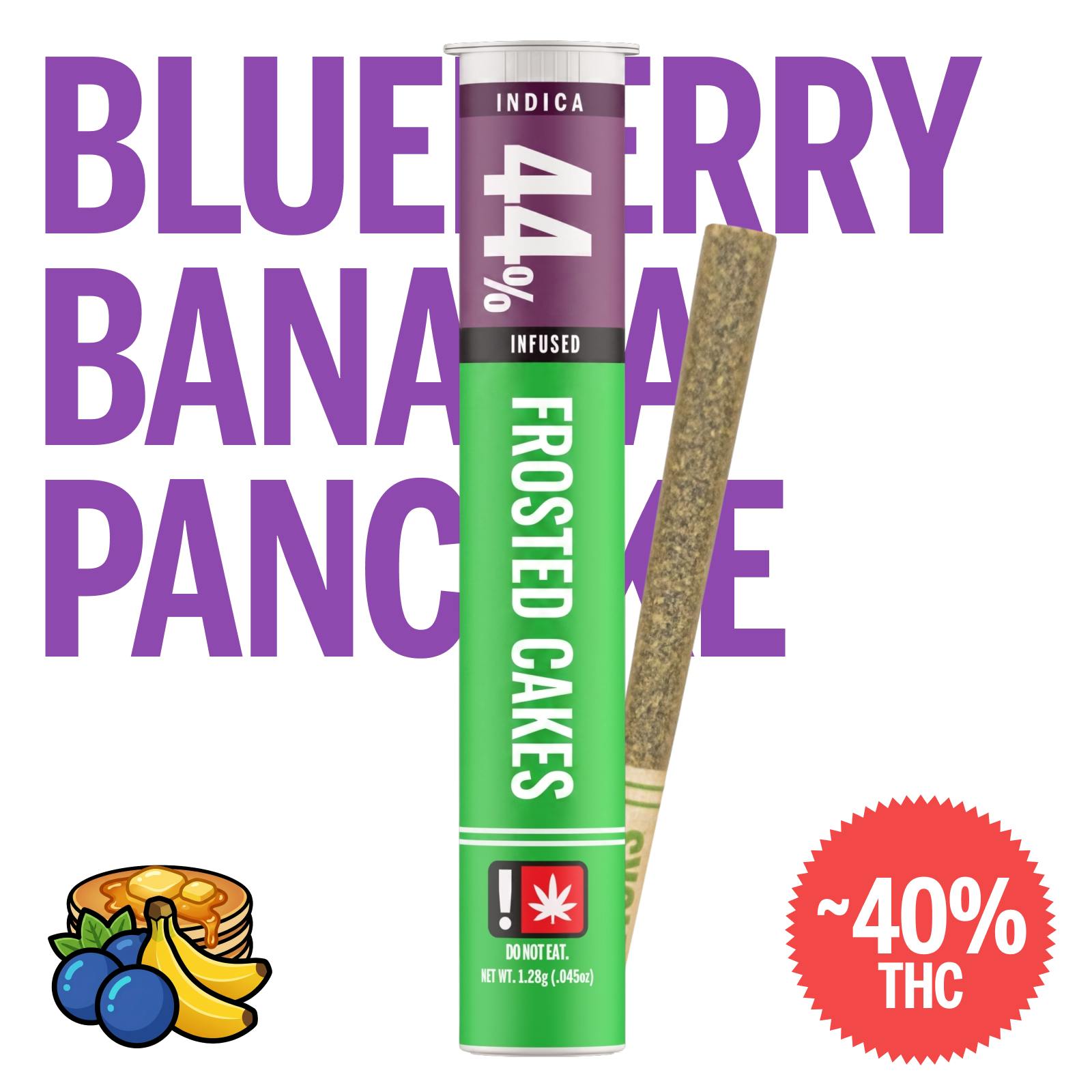Frosted Cakes Indica Infused Preroll [1G]