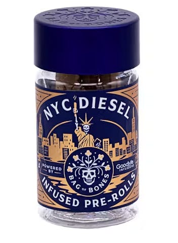 NYC Diesel | Infused Minis | 0.55g each | 5pk by Goodlyfe Farms