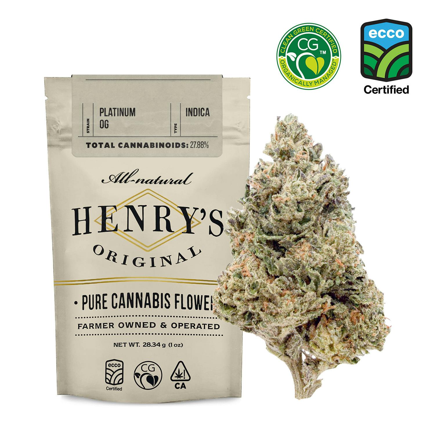 Henry's Original | Platinum OG | Pouch Big Buds | 28g