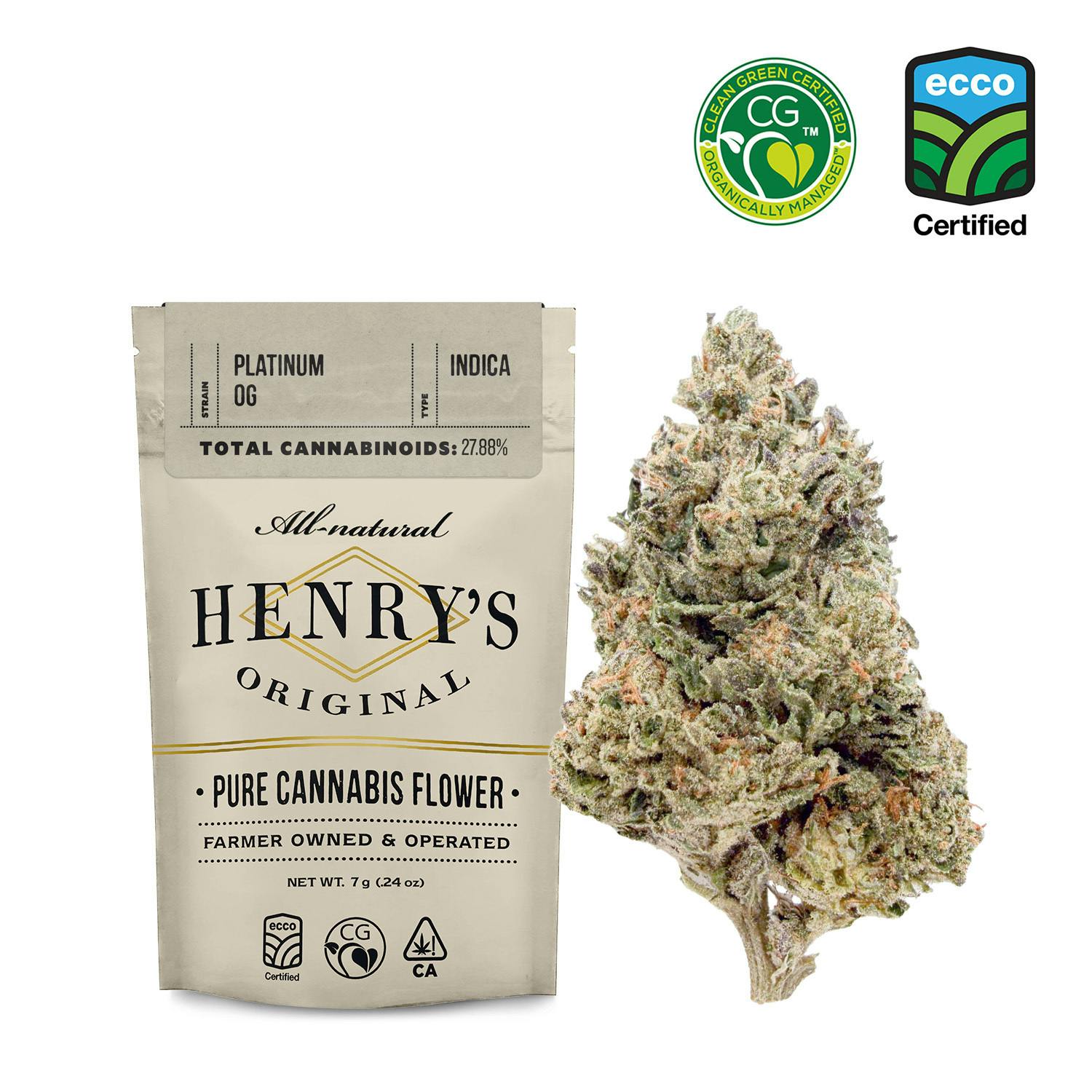 Henry's Original | Platinum OG | Pouch Big Buds | 7g