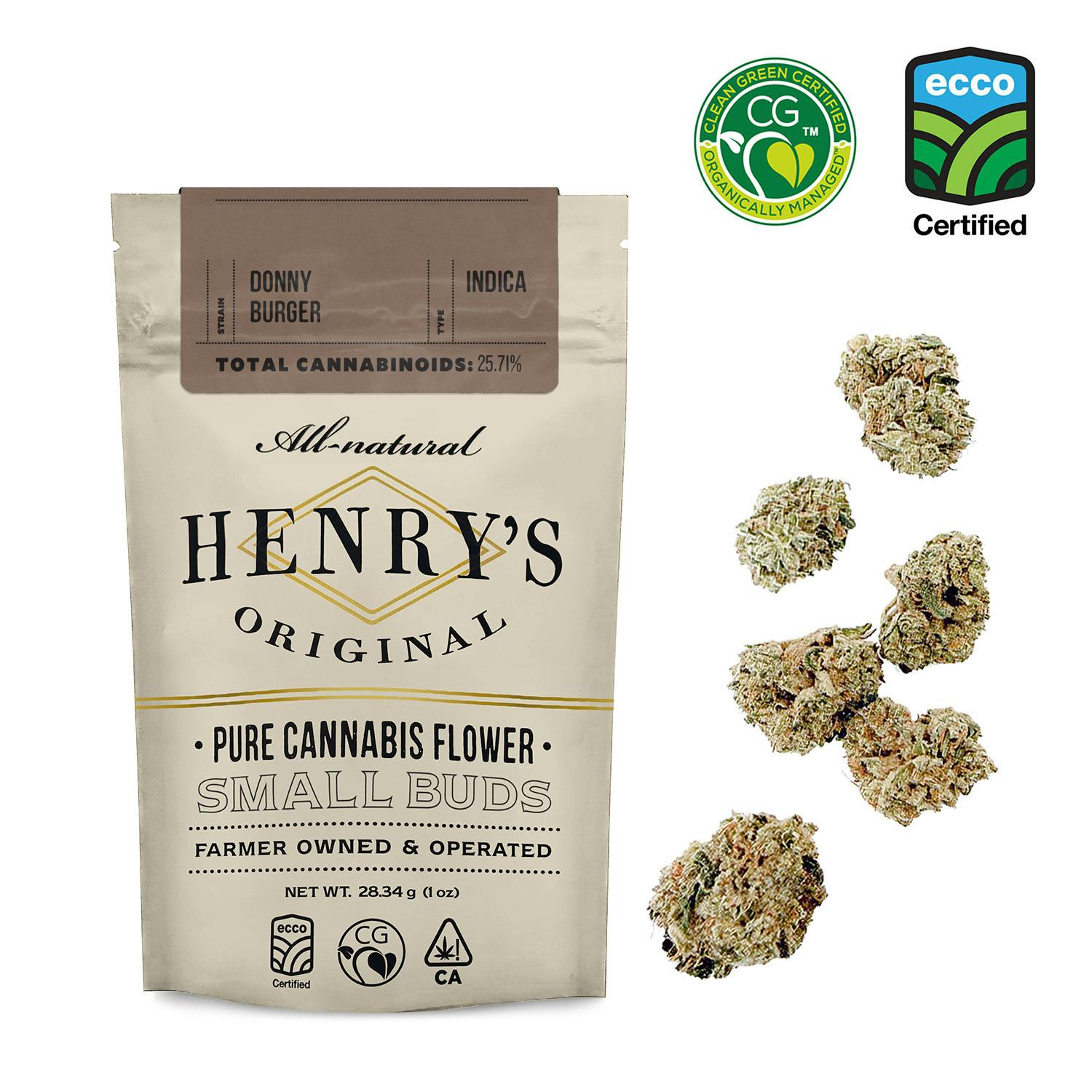 Henry's Original | Donny Burger | Pouch Small Buds | 28g