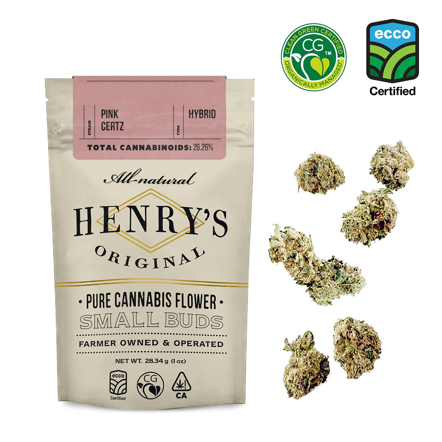 Henry's Original | Pink Certz | Pouch Small Buds | 28g