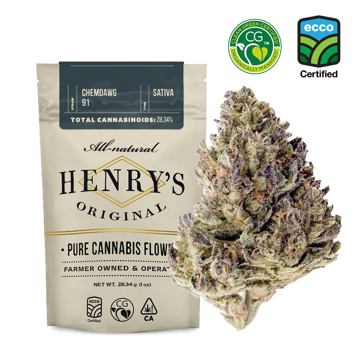 Henry's Original | Chemdawg 91 | Pouch Big Buds | 28g