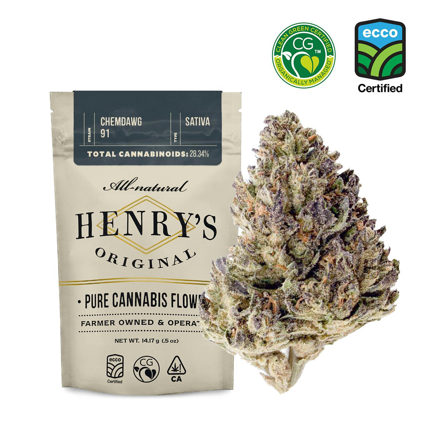 Henry's Original | Chemdawg 91 | Pouch Big Buds | 14g