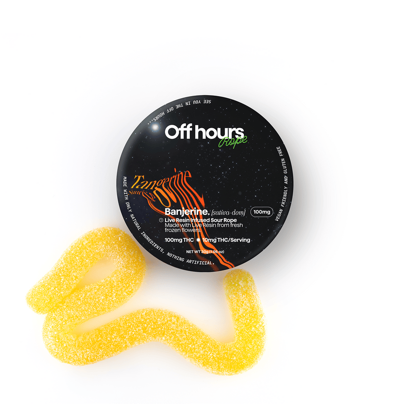Banjerine Tangerine Sunrise Live Resin Gummies | 100mg | Single by Off Hours