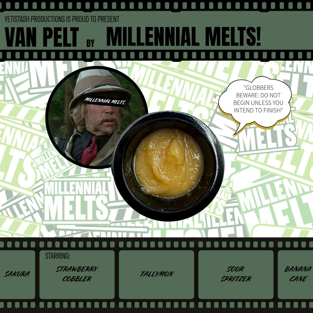Millennial Melts | Van Pelt | Live Rosin | 5G Jar by Yeti Stash