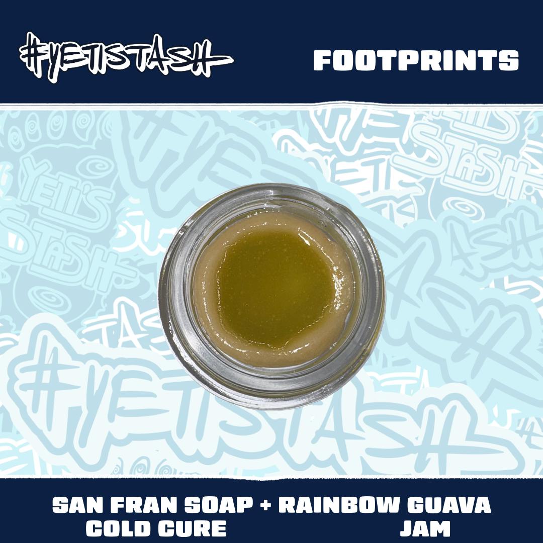 Yetistash | San Fran Soap + Rainbow Guava | Footprint | 2G Jar by Yeti Stash