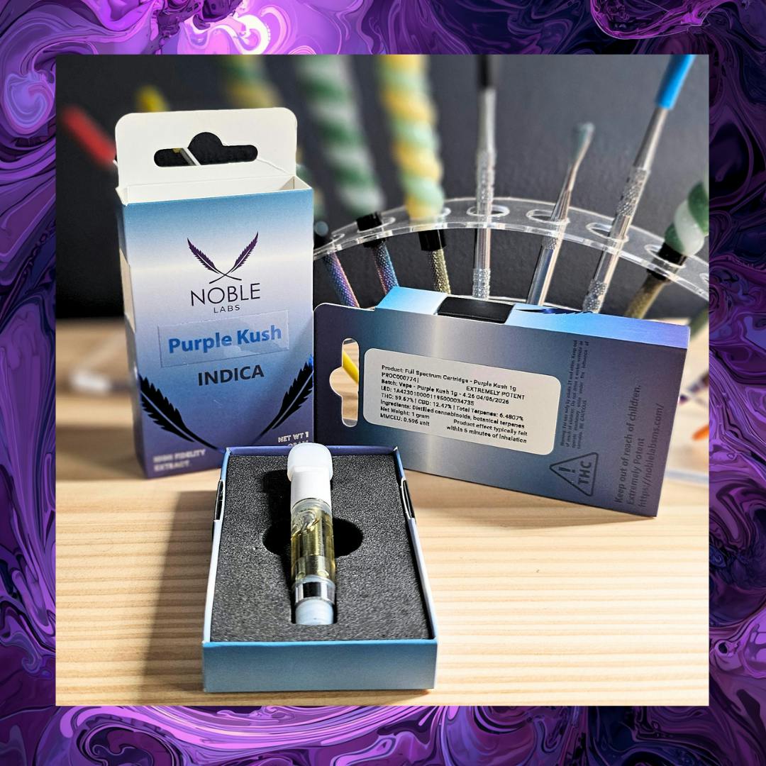 Noble Labs - Full Spectrum Terpene Carts 1g | Purple Kush