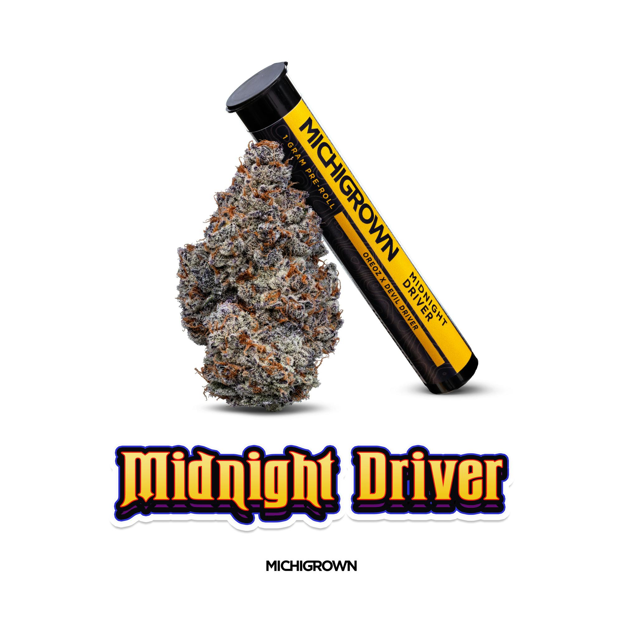 MIDNIGHT DRIVER - 1 GRAM PREMIUM PRE ROLL by MICHIGROWN