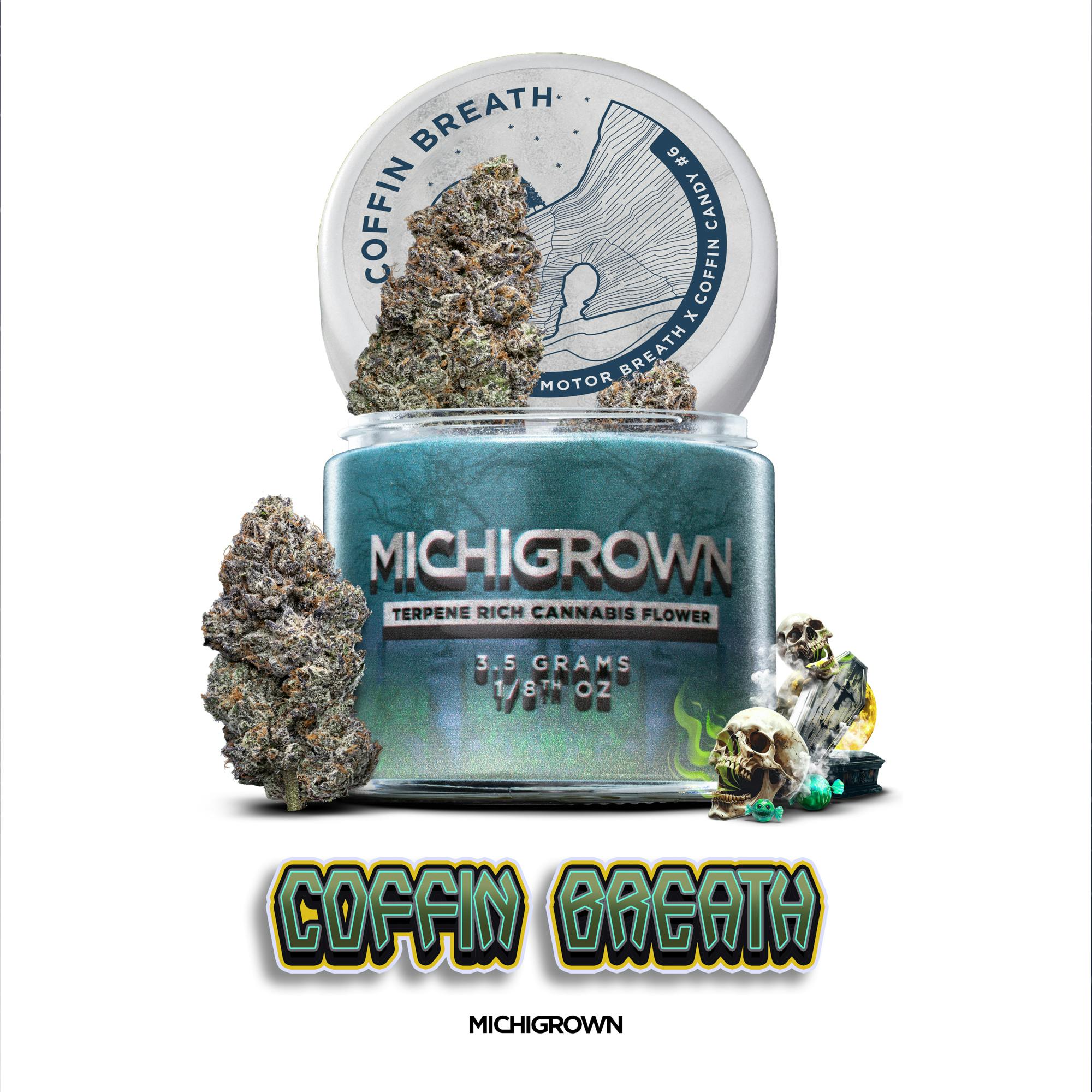 COFFIN BREATH - 3.5 GRAMS - PREMIUM FLOWER - JARS by MICHIGROWN